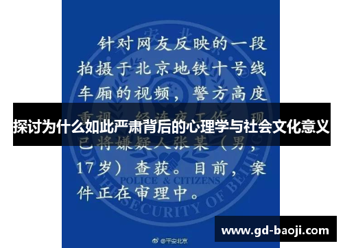 探讨为什么如此严肃背后的心理学与社会文化意义